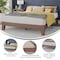 Flash Furniture Walnut Queen Size Solid Wood Platform Bed YKC-1090-Q-WAL-GG - alternate 3